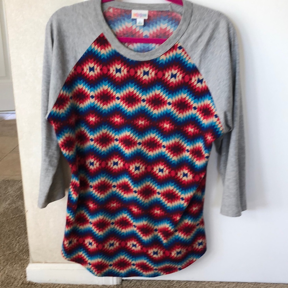 Lula roe 3/4 sleeve baseball cut shirt